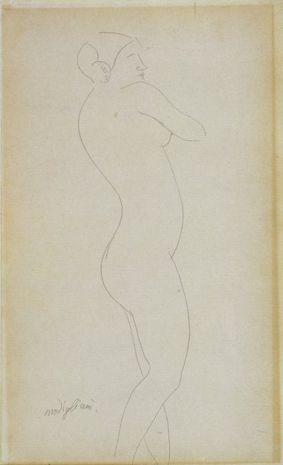 Fille nue debout - Amedeo Modigliani